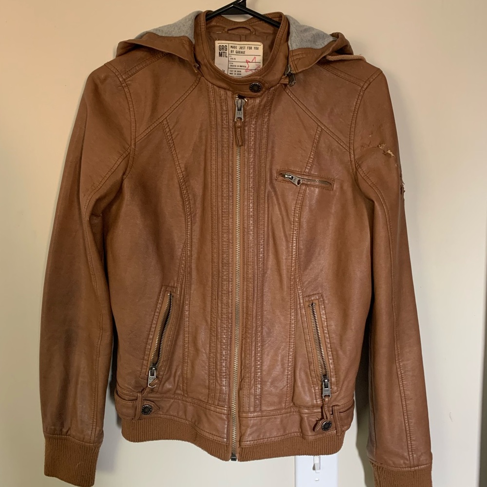 Fake leather jacket